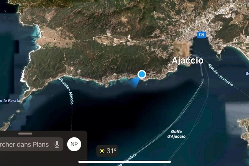 Studio Cosy Avec Vue Mer Ajaccio  Kültér fotó